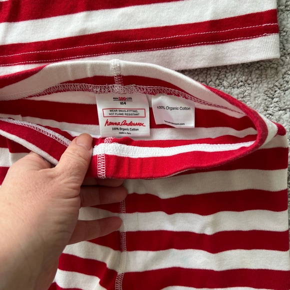 Hanna Andersson Striped Pajamas, 4T - Picture 4 of 4